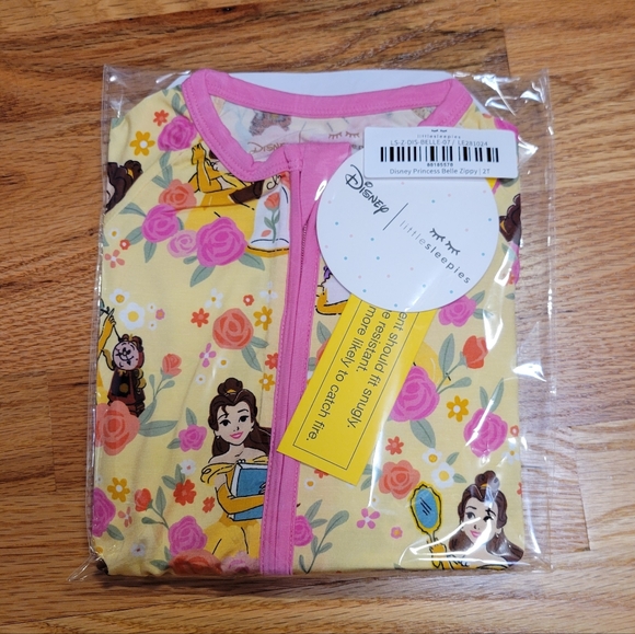 NIB Little Sleepies Disney Princess Belle Zippy- 2T- Floral, Bamboo, Cozy - Picture 12 of 14